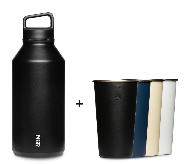 64oz WM Bottle + 4x Pint Cups X2